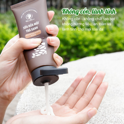 Bộ làm sạch và dưỡng trắng da mặt Wonmom (1 sữa rửa mặt hữu cơ+ 1 kem nghệ tươi)