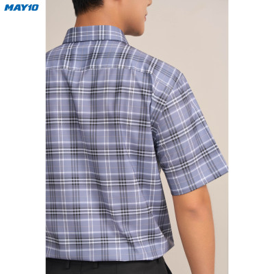 Sơ mi nam cộc tay May10 form RegularFit mã 010124195ONGB AK613
