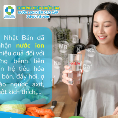 Nước uống ion kiềm thương hiệu ionLife 330ml thùng 24 chai công nghệ Nhật bản khỏe ruột mát da