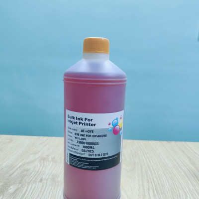 Set 4 chai Mực nước dye ink ( 1 lít/ chai)  màu xanh tương thích Epson Dx5 I3200, hàng nhập khẩu.