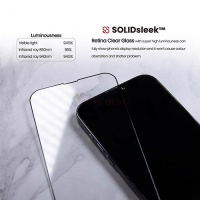 Dán màn hình cường lực Full viền Zeelot SOLIDsleek cho iPhone 13 Series (hỗ trợ Kit dán) - Hàng chính hãng