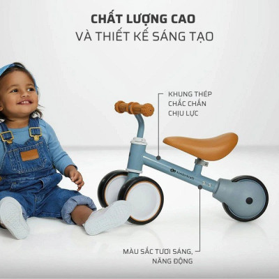 Xe chòi chân 3 bánh Kinderkraft Cutie2 cho bé từ 1 tuổi đến 25kg - Hàng chính hãng