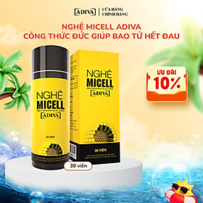 Nghệ Micell Adiva - Thực phẩm bảo vệ sức khỏe (30 viên/hộp)