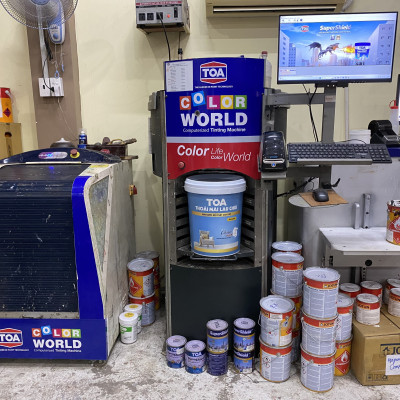 Sơn nước nội thất cao cấp Toa Nanoclean màu xám 8268_ 15L