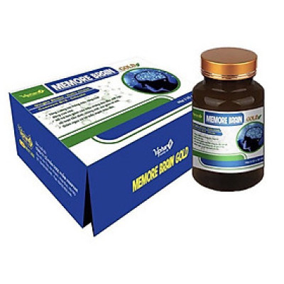 ￼Bổ não MEMORE BRAIN GOLD- Hộp 2 lọ x 30 viên- Hoạt huyết, tăng cường lưu thông máu