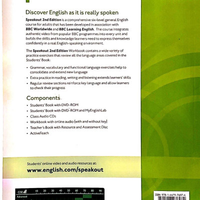 Speakout Pre-Intermediate 2nd Edition Workbook With Key
