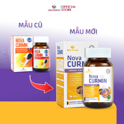 Viên Uống Tinh Chất Nghệ Giảm Đau Dạ Dày Novacurmin - Nguyên liệu nhập khẩu từ Đức (Hộp 30 viên)