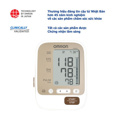 Máy đo huyết áp Omron JPN600 + Tặng máy đo đường huyết Safe-Accu