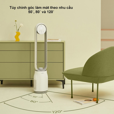Quạt Không Cánh Xiaomi Keheal A4 Pro Bản Tiếng Việt Diệt Khuẩn UV Kiêm Lọc Không Khí - Hàng Nhập Khẩu