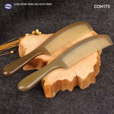 Lược sừng xuất Nhật (Size: L - 19,5cm) COH173 - Lược thân dài tiện dụng rất đẹp - ️Chăm sóc tóc