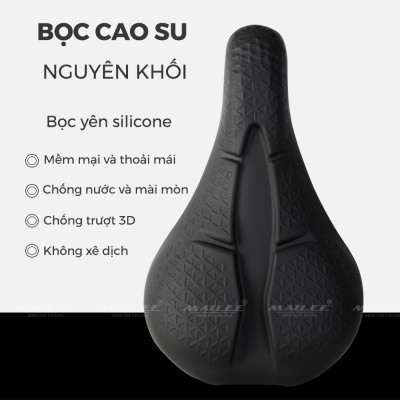 Bọc Đệm Xe Đạp Chống Đau Mông Cao Su GEL AIR lưới tổ ong mặt dưới cho đệm yên 28x17 cm, Mềm Chống Nước Địa Hình Phụ Kiện - Mai Lee