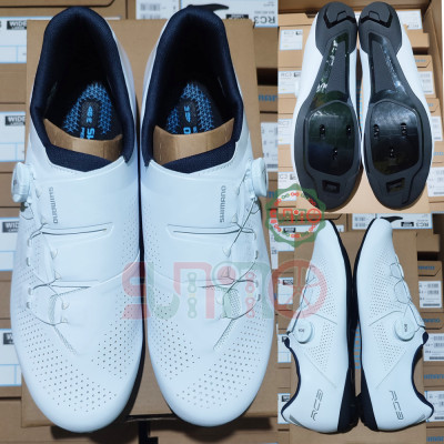 Giày can xe đạp road SHIMANO RC302 trắng fullbox chính hãng