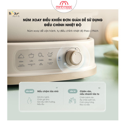 (Hàng chính hãng) Nồi Lẩu Bear 2 Ngăn SB-NL60U Dung Tích 6L. Bảo hành 18 tháng 