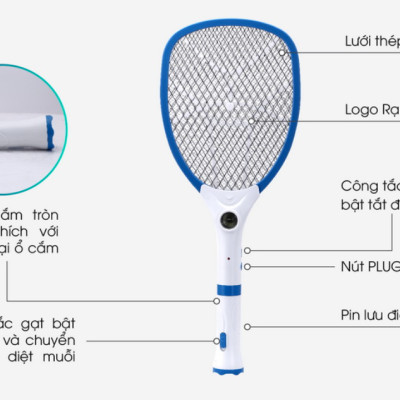 Vợt bắt muỗi điện tử Model: VBM RD.02