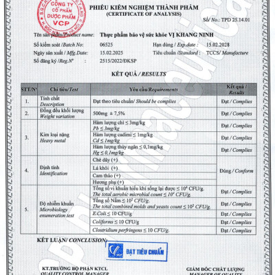 [COMBO 3 Hộp] TPBVSK Viên Uống Dạ Dày Vị Khang Ninh - Hỗ trợ giảm acid dịch vị, giúp bảo vệ niêm mạc dạ dày - Hỗ trợ giảm nguy cơ viêm loét dạ dày tá tràng - Hộp 30 viên