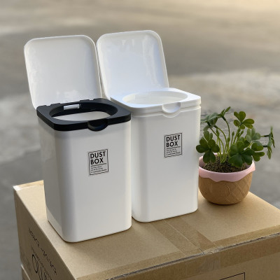 Thùng rác nhựa mini Yamada Dust Box + 01 Bộ chổi & xẻng hót rác Mini Echo Metal - Hàng nội địa Nhật Bản (Giao màu ngẫu nhiên)