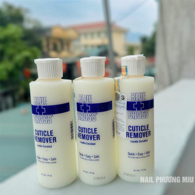 [Cao Cấp] Mềm Da Blue Cross 177ml Cao Cấp Dạng Lỏng Vàng Có Tem Nhập Khẩu Mỹ Chuyên Dùng Làm Nail, Dung Dịch Mềm Da Không Ngâm Nước Nữ Women