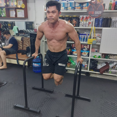 Xà kép mini, Parallettes size 2XL và 3XL (Cao 80cm, 90cm) chính hãng DAI NHAN, làm bằng thép, sơn tĩnh điện