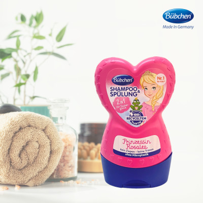 Combo 2 Chai Dầu gội và xả Bubchen Rosalea công chúa (2 in 1) 230ml