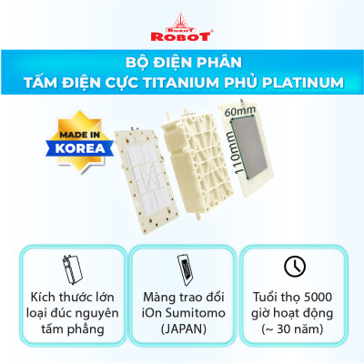 Máy Lọc Nước Điện Giải Ion Kiềm Robot IonSmart 38 Chức Năng Nóng Thông Minh Tạo 8 Loại Nước Điện Giải Để Bàn Treo Tường - Hàng Chính Hãng