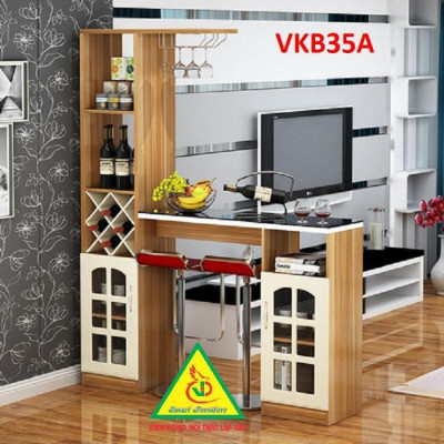 Quầy bar mini, Bàn bar, kệ rượu chia không gian VKB35A - Nội thất lắp ráp Viễn Đông ADV