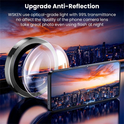 Dán cường lực 9h Camera cho Samsung Galaxy Z Flip 3 (Flip 3), Z Flip 4 (Flip 4), Z Flip 5 ( Flip 5), Z Flip 6 (Flip 6) bảo vệ Camera chống vỡ, chống xước cao cấp - Hàng chính hãng