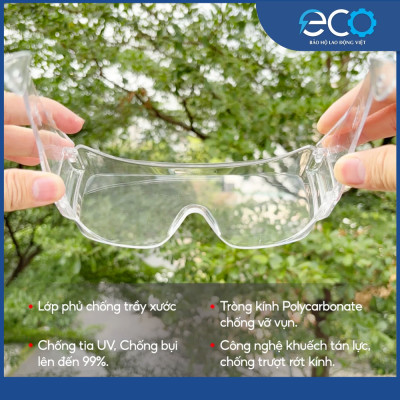 Kính bảo hộ 3M Tour-Guard V – Đeo ngoài kính cận, chống bụi, tia uv, đọng sương