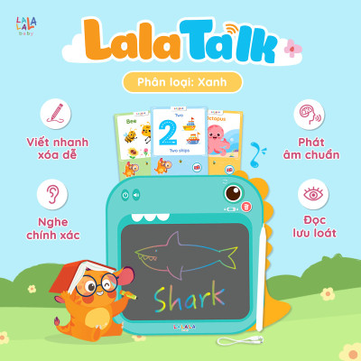 Máy Đọc Thẻ Song Ngữ Lalatalk Kết Hợp Bảng Viết Tự Xóa Thông Minh Lalala Baby