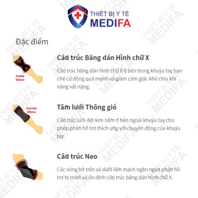 Băng Bảo Vệ Khớp Khuỷu Tay Vantelin Elbow Support Size M
