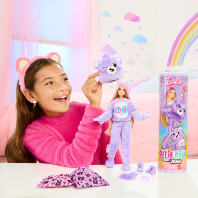 Đồ Chơi Búp Bê Barbie Cutie Reveal - Gấu Care Bear Tím Tốt Bụng BARBIE JCN93