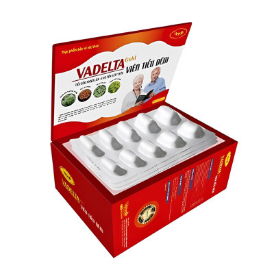 ￼Viên Tiểu Đêm  Vadelta gold  Vinaphar Hộp 30 viên – Giúp bổ thận, ấm bàng quang, tăng cường thải độc qua thận