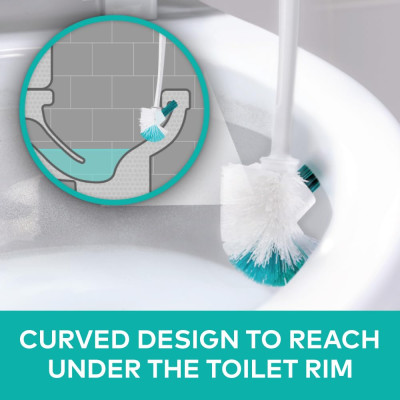 Bàn chải cọ toilet 2 đầu sợi nylon cao cấp Scotch-Brite 3M SB-BCTL-491 - Vệ sinh nhà tắm, nhà vệ sinh, bồn cầu, kháng khuẩn