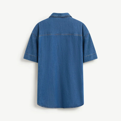 Áo sơ mi denim nam Form Loose - RT 10S25DSH001 | ROUTINE CÀ MAU