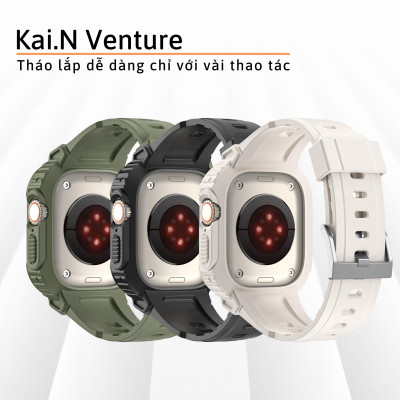 Dây Đeo Kèm Ốp Dành Cho Apple Watch Ultra / Apple Watch Series 4/5/6/7/8/SE/SE 2022, Kai.N Venture - Hàng Chính Hãng