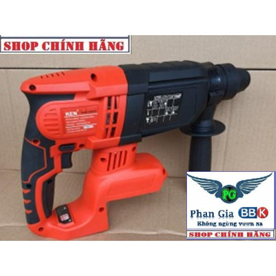 Thân Máy Khoan Bê Tông dùng Pin KEN - Động Cơ Không Chổi Than - 3 Chức Năng - Chuyên Công Trình