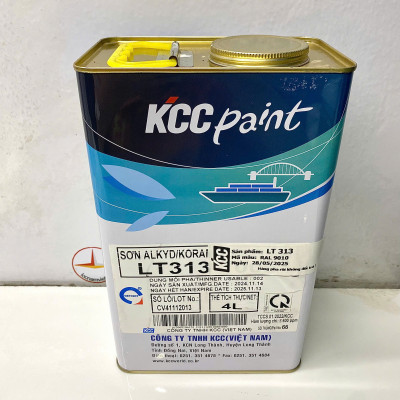 Sơn Alkyd KCC LT313 Base A màu trắng RAL 9010 _4L