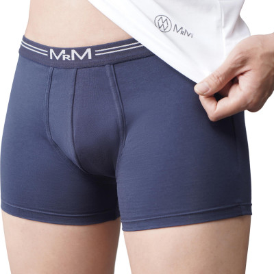 Combo 4 Quần Sịp Đùi Nam Quần Lót Nam Boxer Sợi Cotton Cao Cấp MRM FASHION Mix 2 Màu TẶNG Đôi Tất Nam Cao Cấp