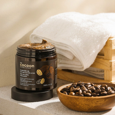 Combo gel tắm bí đao 300ml + Cà phê đắc lắc sạch da chết 200ml