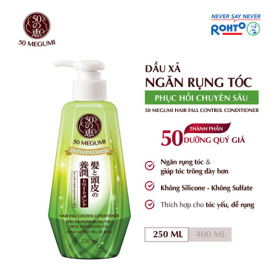 Dầu xả ngăn rụng tóc, dưỡng tóc 50 Megumi Hair Fall Control Conditioner