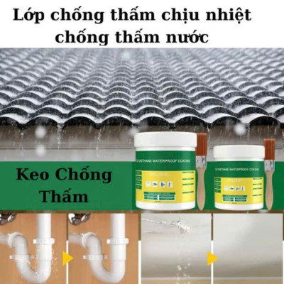 Hủ Keo quét chống thấm 500g trong suốt quét mọi bề mặt 