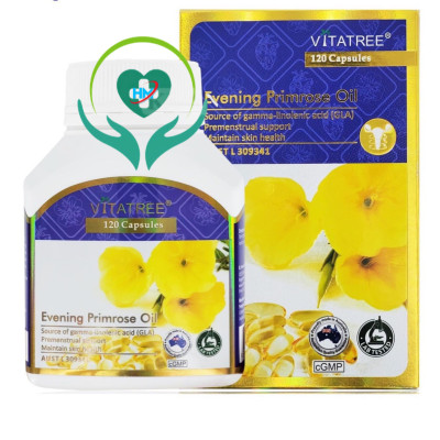 Viên uống Tinh dầu hoa anh thảo Vitatree Evening Primrose , hộp 100v, chăm sóc sức khoẻ phái đẹp
