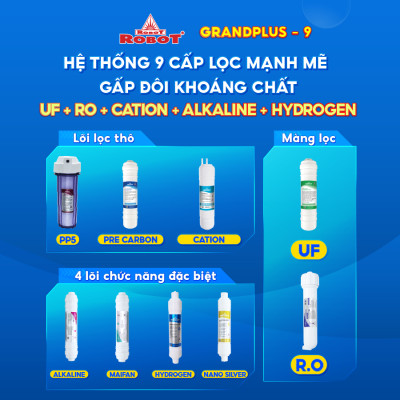 Máy Lọc Nước Nóng Thông Minh Lạnh ROBOT GrandPlus-9 - Hàng Chính Hãng