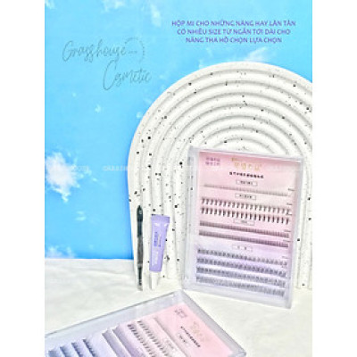 LÔNG MI GIẢ TỪNG SỢI RỜI GIÚP MẮT LONG LANH KHÔNG BỊ NẶNG MÍ MẮT - HỘP 4 QUY CÁCH KÍCH THƯỚC 