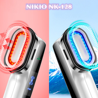 Máy Massage Mặt Và Nâng Cơ Mặt Nikio NK-128 - Công Nghệ Điện Di RF và EMS, Photon Xanh và Đỏ Chườm Nóng Và Lạnh - Hỗ Trợ Đẩy Tinh Chất, Giảm Nếp Nhăn, Tăng Sinh Collagen, Trẻ Hóa Da