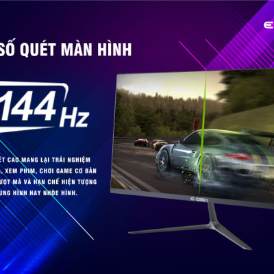 Màn Hình Gaming Edra EGM24F1 (23.8inch/FHD/IPS/144Hz/1ms) - Hàng Chính hãng