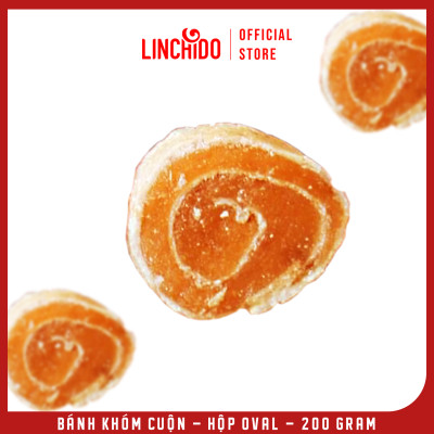 Bánh Khóm Cuộn - Đặc Sản Đồng Tháp - Hộp Oval - 200 Gram