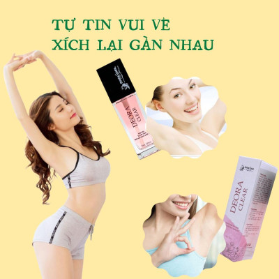 COMBO 6 Lọ Xịt Khử Mùi DEORA CLEAR Quyên Lara 50ml, Khử Mùi Hôi Nách, Ngăn Tiết Mồ Hôi