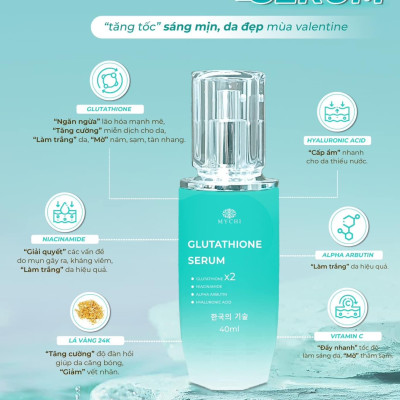 Kem face Mychi và serum cấy trắng lá vàng 24k Mychi