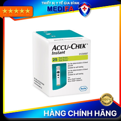 [Trọn bộ] Máy Đo Đường Huyết Accu-Chek Instant Sử Dụng Được 4 Loại Máu, Hạn Chế Sai Số Kèm 25 Que Thử