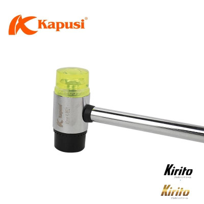 Búa cao su đa năng 2 đầu vàng đen KAPUSI đủ kích cỡ